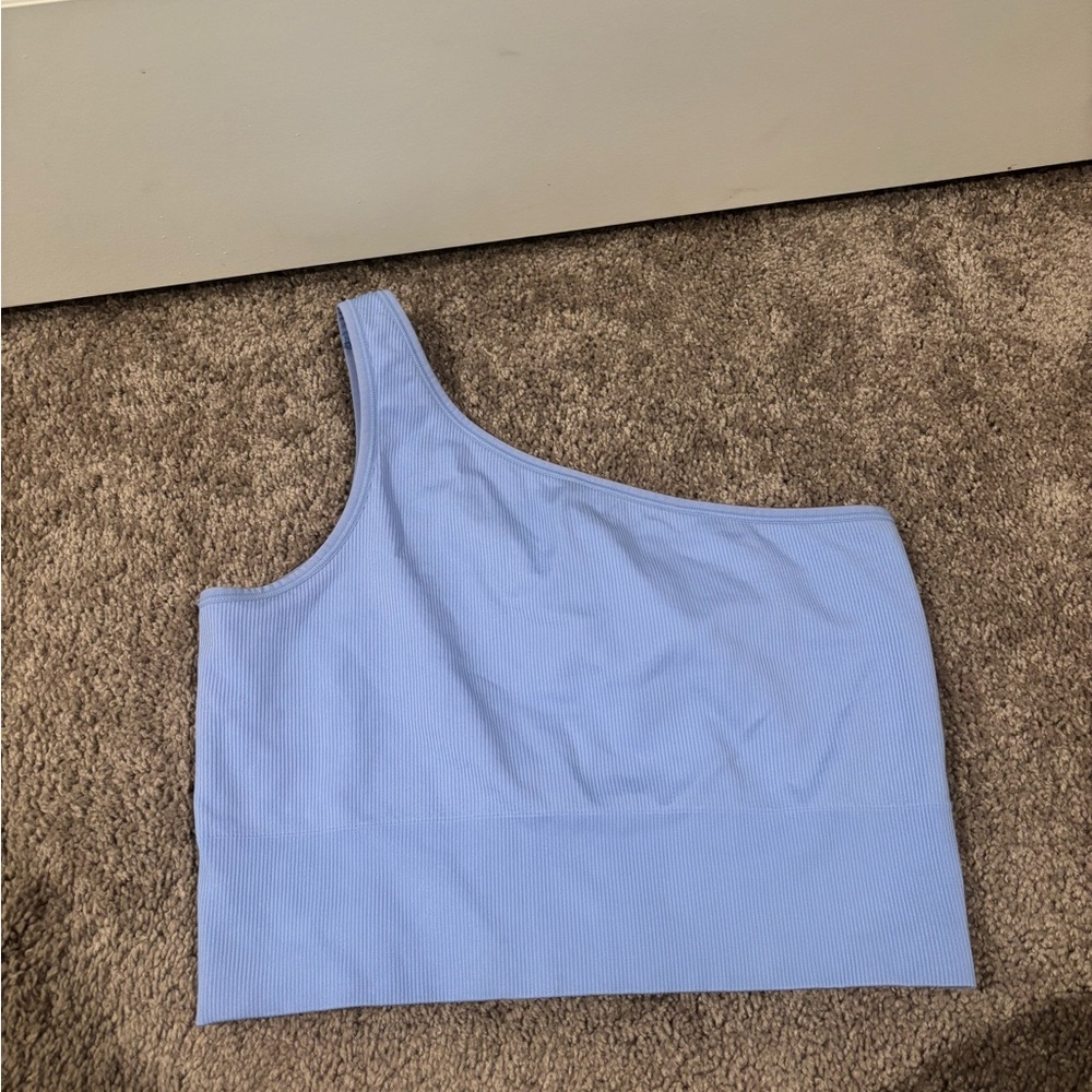 Athleta Light Blue One-Shoulder Camisole